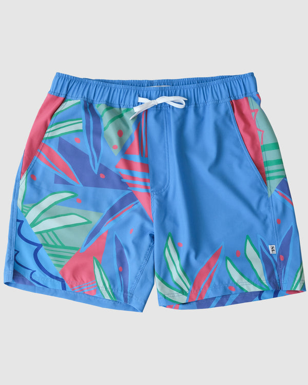 The Mojitos By The Pool Swim Shorts- Blue, Green & Pink