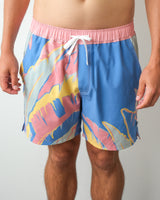 The Tropical Vintage Swim Shorts- Pink & Blue