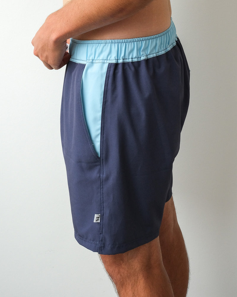 The East Coast Swim Shorts- Navy & Blue