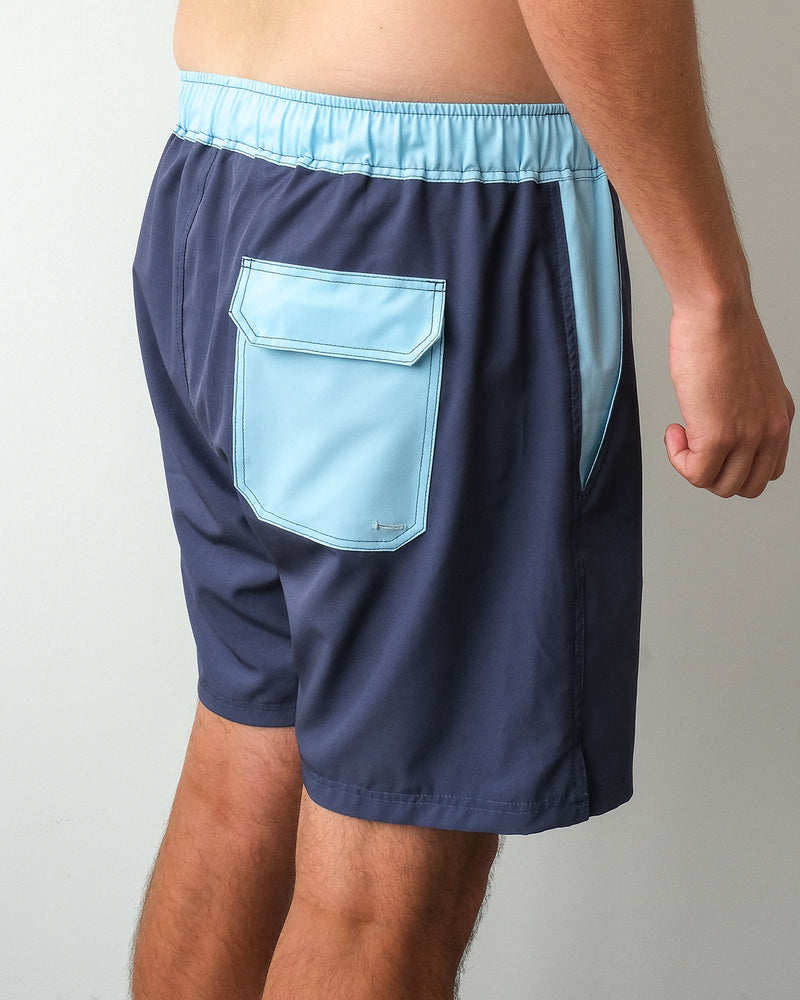The East Coast Swim Shorts- Navy & Blue