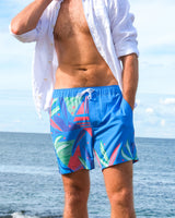 The Mojitos By The Pool Swim Shorts- Blue, Green & Pink