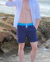 The East Coast Swim Shorts- Navy & Blue